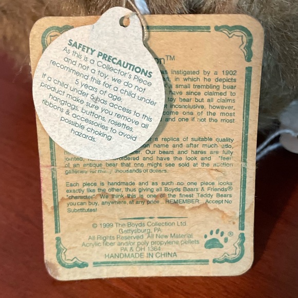 Boyds Bears 20th Anniversary 1999 "Yvette Dubeary" Archive Collection - Picture 6 of 8